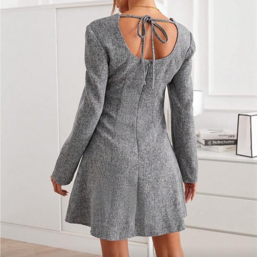 Gray Mini Dress - Picture 3 of 6